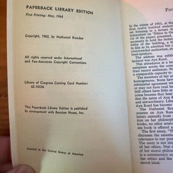 Who Is Ayn Rand? By Nathaniel Branden & Barbara Branden Paperback Library Editio - Picture 4 of 4